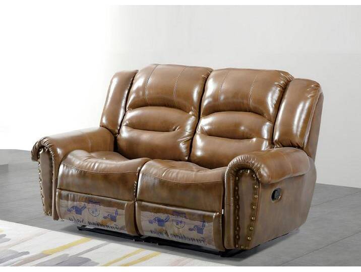 Xlmoebel 2-Sitzer Neues Leder-Zweisitzer-Sofa mit Polsterung und Design-Möbel, 1 Teile, Hergestellt in Europa, braun von OTTO