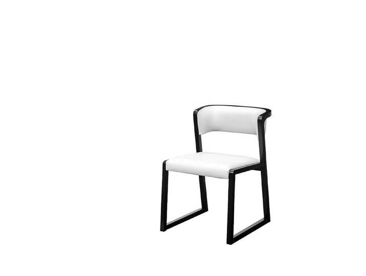 Xlmoebel Stuhl Ein Designer Holz Lounge Sessel in Weiß für das Esszimmer oder den (1 St), Hergestellt in Europa, schwarz von OTTO