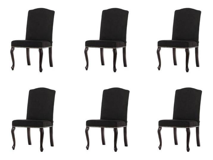 Xlmoebel Stuhl Set mit 6 Stühlen im Chesterfield-Design mit Polsterung und, Hergestellt in Europa, schwarz von OTTO