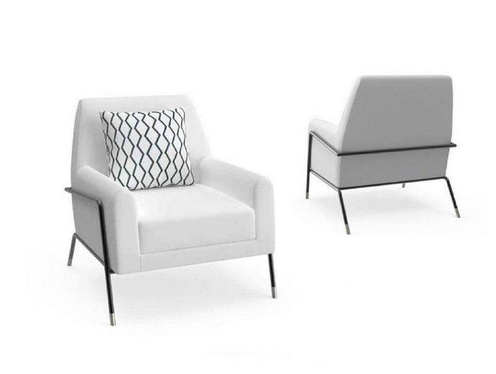 Xlmoebel TV-Sessel Designer Stuhl Wohnraum Möbel Einrichtungsstil Weiß Stoff Fernsehsitz (1-St., 1x Sessel), Hergestellt in Europa, weiß von OTTO