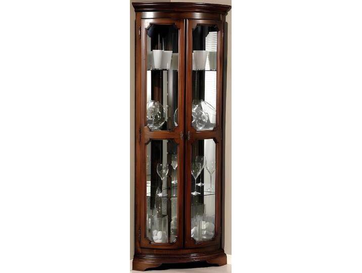 Xlmoebel Eckvitrine Barock Rokoko Designer Schrank mit Ecke Vitrine und Kommoden (Vitrine) Hergestellt in Italy, braun von OTTO