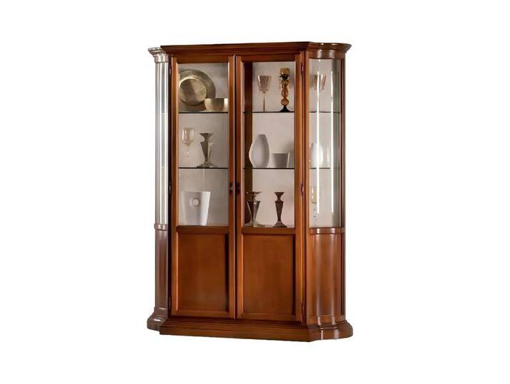 Xlmoebel Vitrine Designer Glasvitrine für das Wohnzimmer mit luxuriösem Stil (1-St., Vitrine) Hergestellt in Europa, braun von OTTO