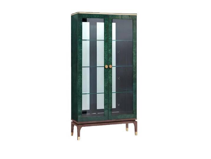 Xlmoebel Vitrine Glas Vitrinenschrank Designer Möbel Schränke Kommodenstücke (Vitrine) Hergestellt in Europa, grün von OTTO