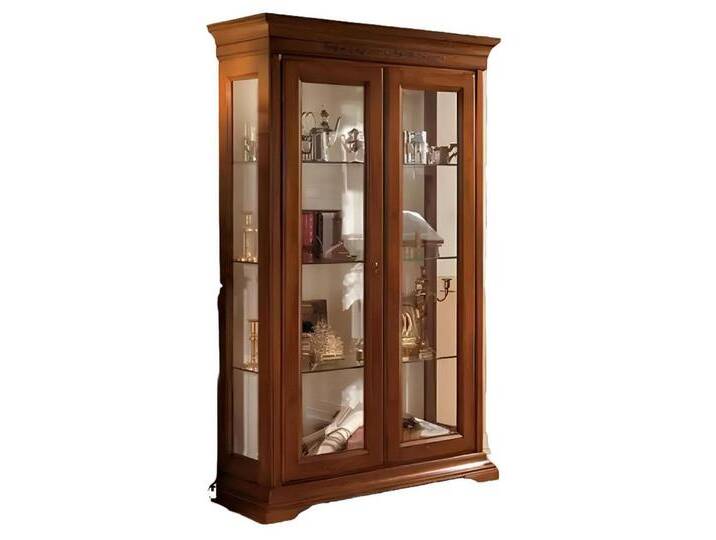 Xlmoebel Vitrine Moderne Glasvitrine für das Wohnzimmer im Stil (1-St., Vitrine) Hergestellt in Europa, braun von OTTO