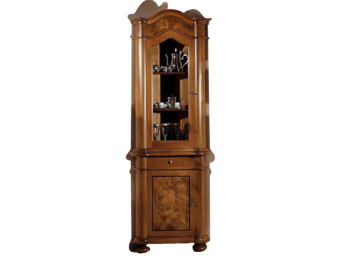 Xlmoebel Vitrine Möbel für das Wohnzimmer: Glasvitrine aus Holz mit Regalen und (1-St., Vitrine) Hergestellt in Europa, braun von OTTO