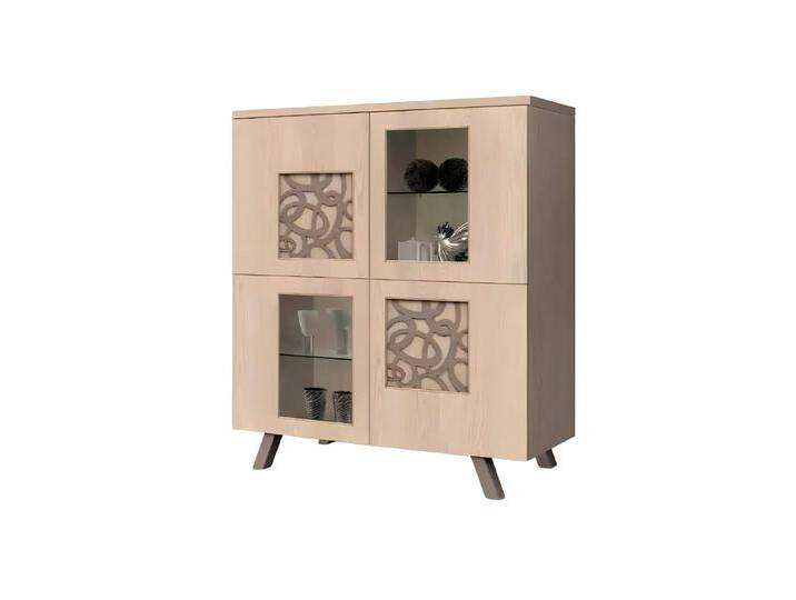 Xlmoebel Vitrine Neue Deluxe Wohnzimmer Glas Standvitrine in Beige (Vitrine) Hergestellt in Europa, beige von OTTO