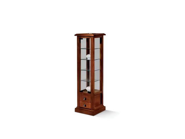 Xlmoebel Vitrine Neuer Echtholz-Wohnzimmerschrank mit Glasvitrinen und Anrichte (1-St., Vitrine) Hergestellt in Europa, braun von OTTO