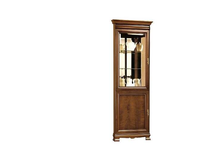 Xlmoebel Vitrine Traditionelle Glasvitrine - Modell N-WN (Klassische Vitrine Vitrinenschrank Vitrinen - Model N-WN) Hergestellt in Europa, braun von OTTO