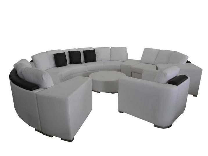 Xlmoebel Wohnlandschaft Großes Rundes Ecksofa Big Couch XXL Rundes Wohnmöbel U-Form Sessel, Hergestellt in Europa, weiß Xlmoebel Wohnlandschaft Großes Rundes Ecksofa Big Couch XXL Rundes Wohnmöbel U-Form Sessel, Hergestellt in Europa, weiß von OTTO