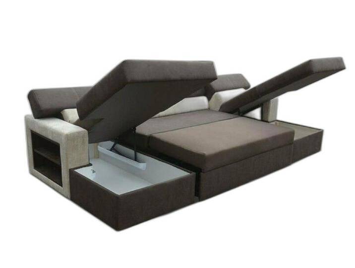 Xlmoebel Wohnlandschaft Wohnzimmer Schlaffunktion Loungeset Textilien, 1 Teile, Hergestellt in Europa, braun von OTTO