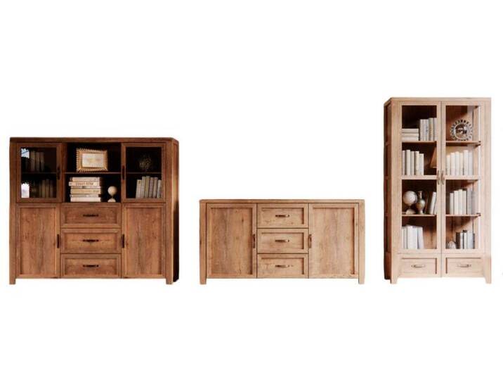 Xlmoebel Wohnwand Neu - Drei-teiliges Set von Designer-Möbeln für das Wohnzimmer:, (3-St., 3tlg.Wohnzimmer Set (Kommode + Bücherschrank + Vitrine) von OTTO
