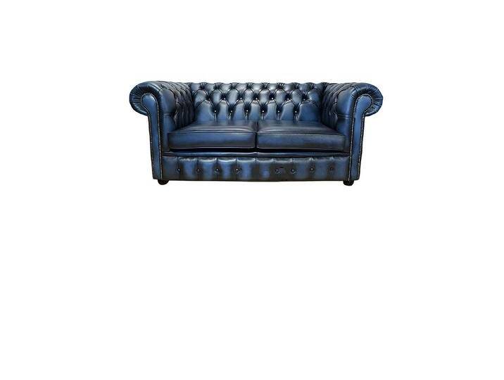 Xlmoebel Wohnzimmer-Set Chesterfield Luxus Polstermöbel Set in edlem Design aus Leder, (Chesterfield 2 Sitzer +2 Ohrensessel +Hocker - 427) von OTTO