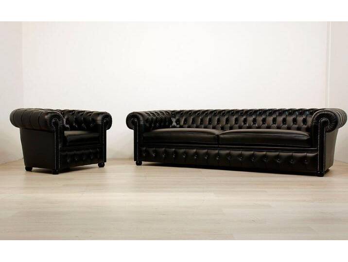 Xlmoebel Wohnzimmer-Set Chesterfield XXL Wohnlandschaft mit großem Sofa, Couch, 4+1 Sitzer, (Chesterfield 4 +1 Sitzer - 401), Hergestellt in Europa von OTTO