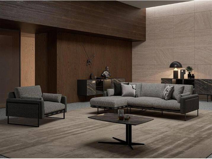 Xlmoebel Wohnzimmer-Set Luxuriöses Ecksofa im Designer-Stil für das Wohnzimmer mit L-Form, (3tlg Wohnzimmer Set (Ecksofa L-Form + Sessel + Couchtisch), Hergestellt in Europa von OTTO