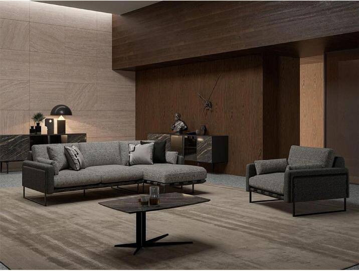 Xlmoebel Wohnzimmer-Set Luxuriöses Ecksofa im Designer-Stil für das Wohnzimmer mit L-Form, (3tlg Wohnzimmer Set (Ecksofa L-Form + Sessel + Couchtisch), Hergestellt in Europa von OTTO
