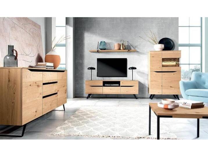 Xlmoebel TV-Schrank Moderne Designermöbel aus Holz für das Wohnzimmer - TV-Schrank Set (4-St., Sideboard) Hergestellt in Europa, braun von OTTO