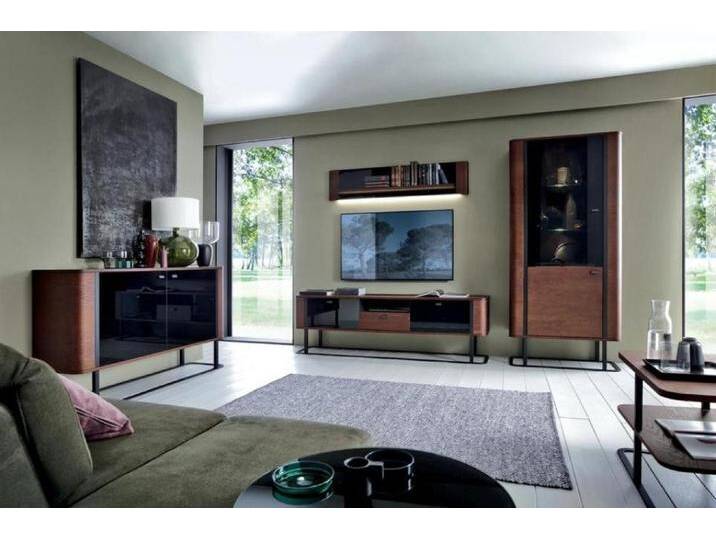 Xlmoebel Wohnzimmer-Set Modernes TV-Unterschrank-Wohnzimmermöbel Luxuriöses Vitrinen-Set, (4-St., Sideboard), Hergestellt in Europa, braun von OTTO
