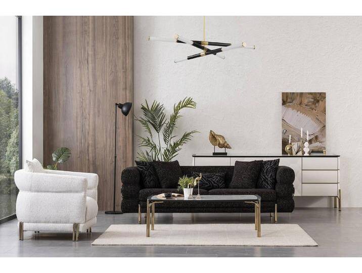 Xlmoebel Wohnwand Set von Designer Möbeln für das Wohnzimmer mit einem luxuriösen, (2tlg.Wohnzimmer Set (Sofagarnitur 3+1 Sitzer) von OTTO