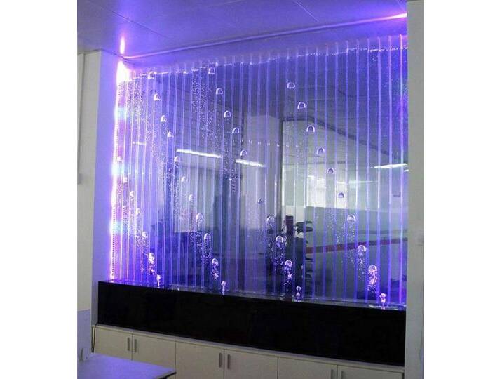 Xlmoebel Zimmerbrunnen Zeitgemäße Raumteiler Wasser Wand LED Wasserwand Beleuchtete Wand, (Water Wall), Hergestellt in Europa, weiß von OTTO