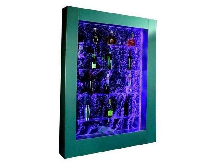 Xlmoebel Zimmerbrunnen Zeitgemäßes Raumteiler-Regal mit Wassersäule LED-Beleuchtung, (Led Bar), Hergestellt in Europa, weiß von OTTO