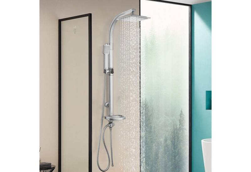 Youyijia Duschsystem Youyijia Edelstahl Duschsystem Regendusche Duschset 20X20cm von Youyijia