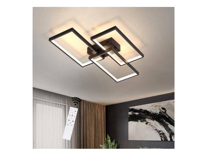 ZMH LED Deckenleuchte dimmbar mit Fernbedienung 63W Wohnzimmerlampe, LED fest integriert, schwarz, Schwarz ZMH LED Deckenleuchte dimmbar mit Fernbedienung 63W Wohnzimmerlampe, LED fest integriert, schwarz, Schwarz von OTTO