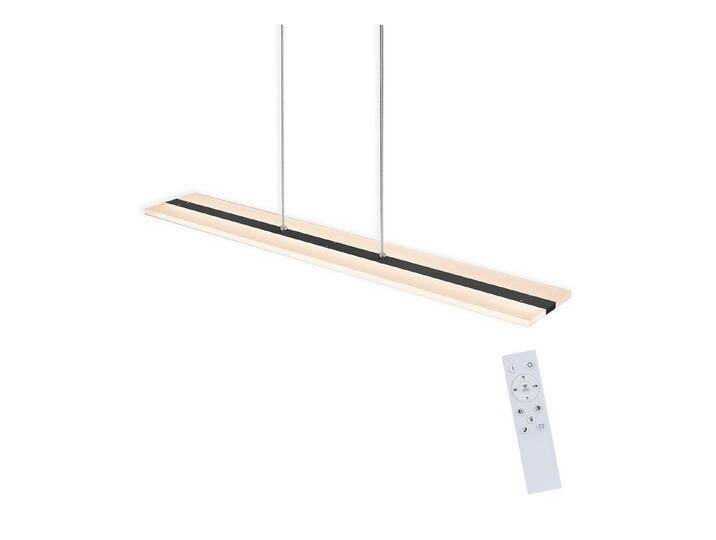 ZMH LED Pendelleuchte Büro Esstisch höhenverstellbar Wohnzimmer Werkstatt, LED fest integriert, Dimmbar, schwarz, Metall und Acryl von OTTO