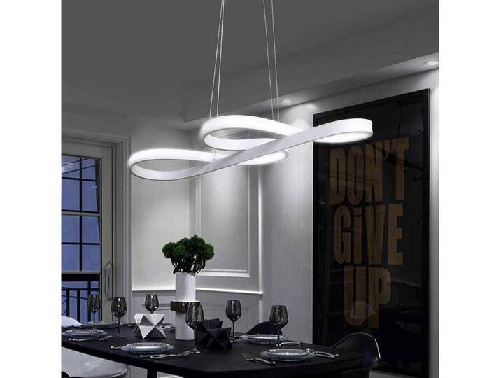 ZMH Pendelleuchte LED Esstisch Schwarz/Weiß Hängeleuchte Modern 47W Dimmbar Esszimmer, Augenschutz, Einfache Installtion, LED fest integriert, warmweiß-Kaltweiß, 3000-6500K mit Fernbedienung Pendellampe Wohnzimmer Büro von OTTO