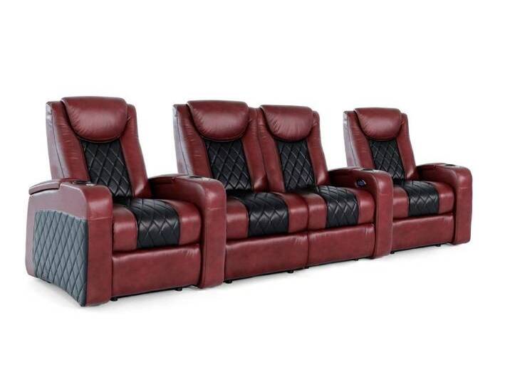 Zinea Sofa Kinosessel Emperor two tone - 4 Sitzer Loveseat - LED - Leder von OTTO