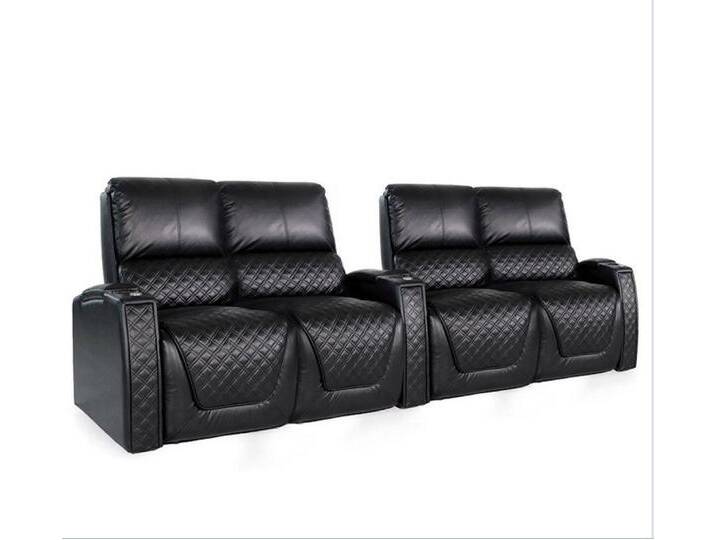 Zinea Sofa Kinosessel Queen - 4 Sitzer L L&R - Leder - elektrisch - LED von OTTO