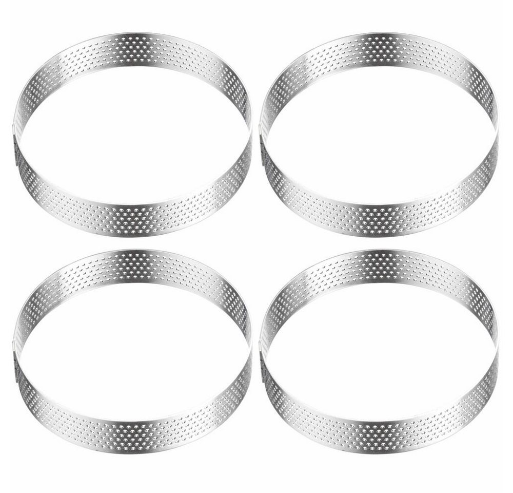 WESTMARK Tarteform Tartelette-Rahmen 4 Stk. – Perfekte Tarte- und Quicheformen, Ø 10 cm von WESTMARK