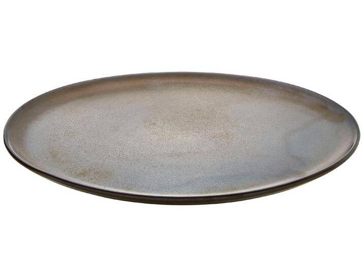 aida RAW Speiseteller RAW, (6 St), Steinzeug, Ø 28 cm, braun, metallic brown von OTTO