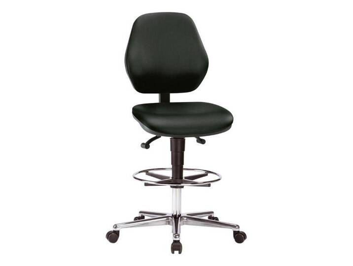 bimos Drehstuhl, Fahrbarer Hochstuhl Basic 3 9131-2571 Skai schwarz von OTTO