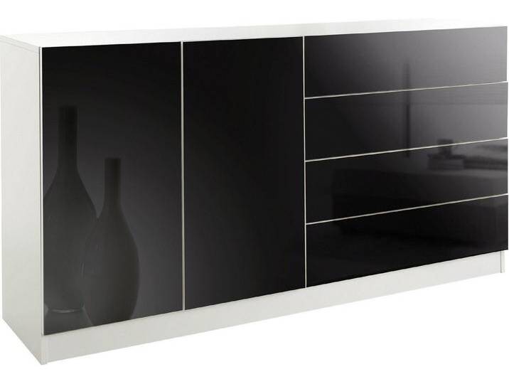 borchardt Möbel Sideboard Vaasa, Breite 152 cm, schwarz, weiß matt/schwarz Hochglanz borchardt Möbel Sideboard Vaasa, Breite 152 cm, schwarz, weiß matt/schwarz Hochglanz von OTTO