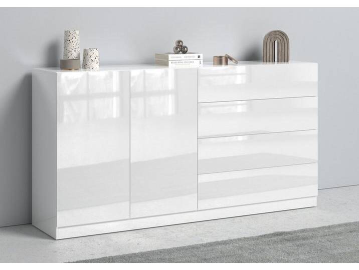 borchardt Möbel Sideboard Vaasa, Breite 152 cm, weiß, weiß matt/weiß Hochglanz borchardt Möbel Sideboard Vaasa, Breite 152 cm, weiß, weiß matt/weiß Hochglanz von OTTO
