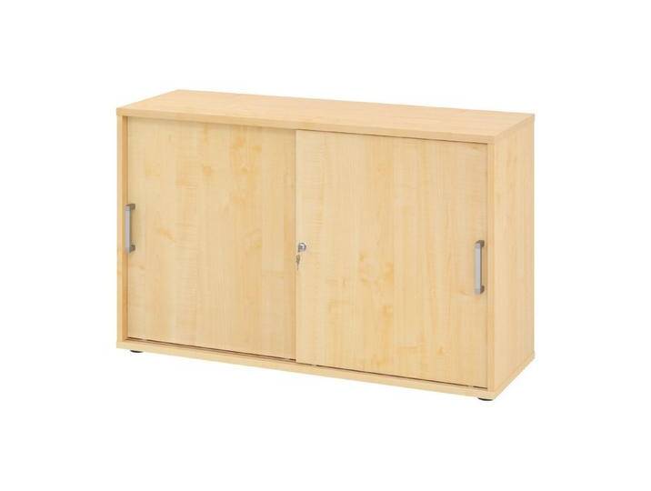 bümö Aktenschrank office Schiebetürenschrank Dekor: Ahorn - Griffe: Chromgriff (Metall), braun, Ahorn von OTTO