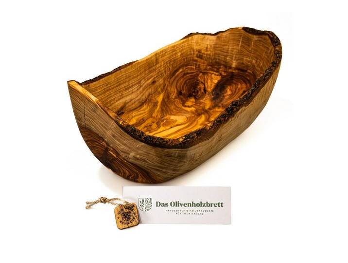 dasOlivenholzbrett Brotschale 2er oder 3er Set Obstschale oval aus Olivenholz mit Naturrand, Olivenholzschale40und45cm, braun dasOlivenholzbrett Brotschale 2er oder 3er Set Obstschale oval aus Olivenholz mit Naturrand, Olivenholzschale40und45cm, braun von OTTO