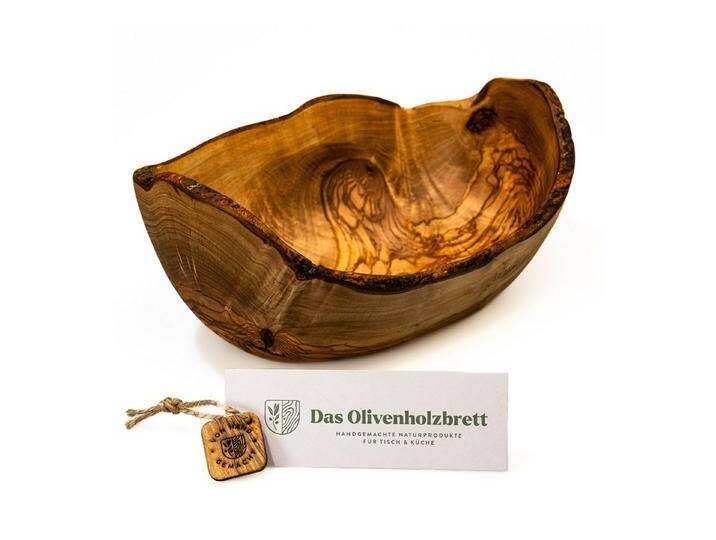 dasOlivenholzbrett Brotschale 2er oder 3er Set Obstschale oval aus Olivenholz mit Naturrand von OTTO