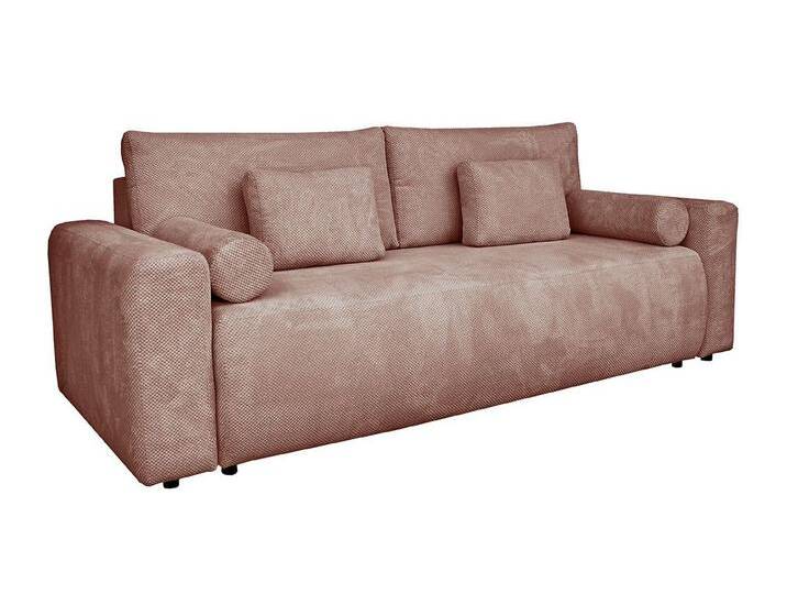 daslagerhaus living Big-Sofa Schlafsofa Raven Stoff altrosa, rosa von OTTO