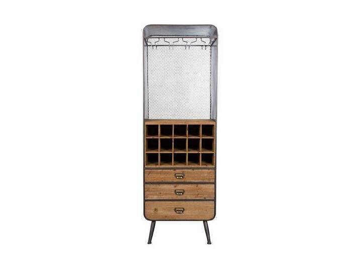 daslagerhaus living Regal Weinregal Retro Metall/Massivholz 170*56*38 cm, beige daslagerhaus living Regal Weinregal Retro Metall/Massivholz 170*56*38 cm, beige von OTTO
