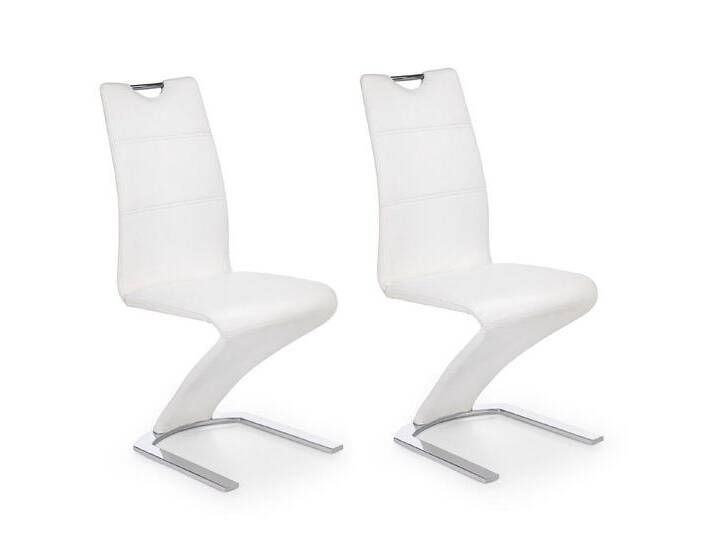 designimpex Esszimmerstuhl 2er Set Design ST-1 Weiß Freischwinger Schwingstuhl, weiß, Weiß designimpex Esszimmerstuhl 2er Set Design ST-1 Weiß Freischwinger Schwingstuhl, weiß, Weiß von OTTO