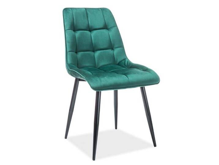 designimpex Esszimmerstuhl Design SH-1 Stuhl Stühle Samt Esszimmer, grün, Grün von OTTO