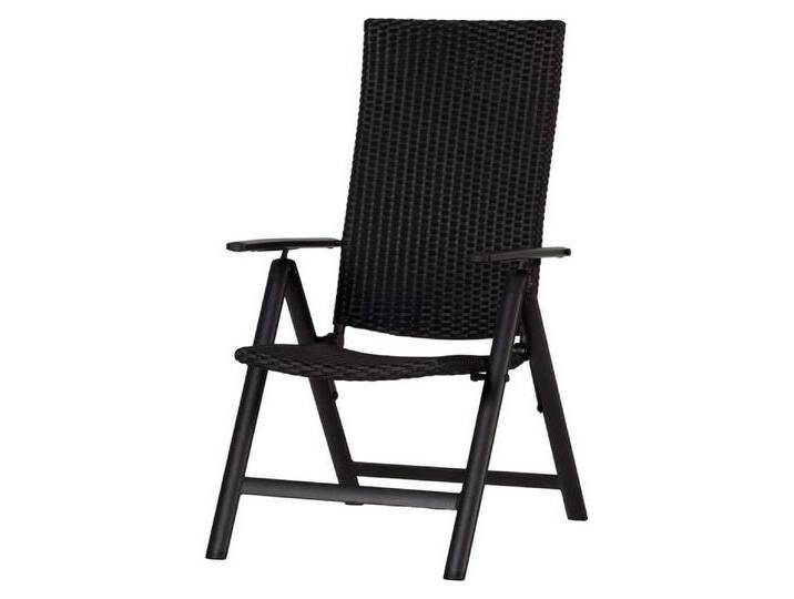 ebuy24 Gartenstuhl 2er Set Lise Gartenstuhl Stuhl pos. einstellbar sc (2 St), schwarz von OTTO