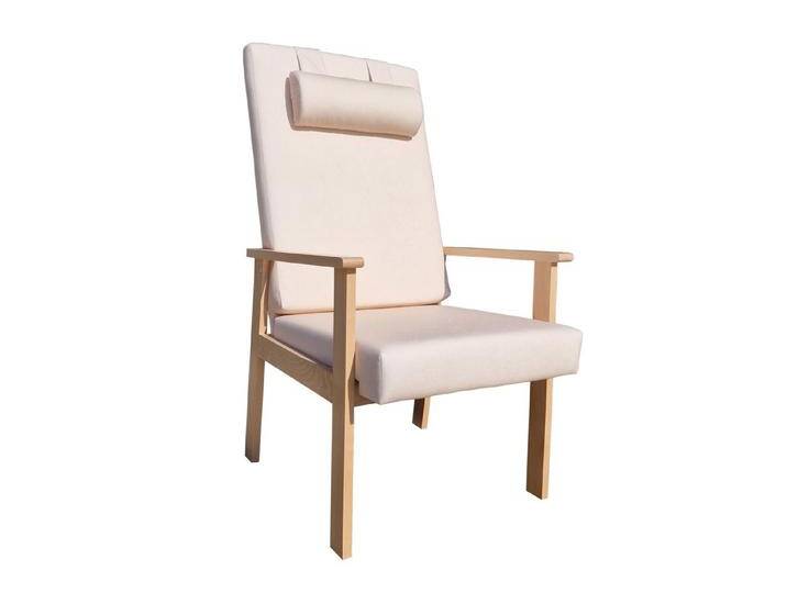 einrichtungsdesign24 Esszimmersessel Wohnzimmer Esszimmersessel Seniorensessel Alexandra Armlehnensessel (Esszimmersessel ohne Hocker), verstellbare-Nackenrolle von OTTO