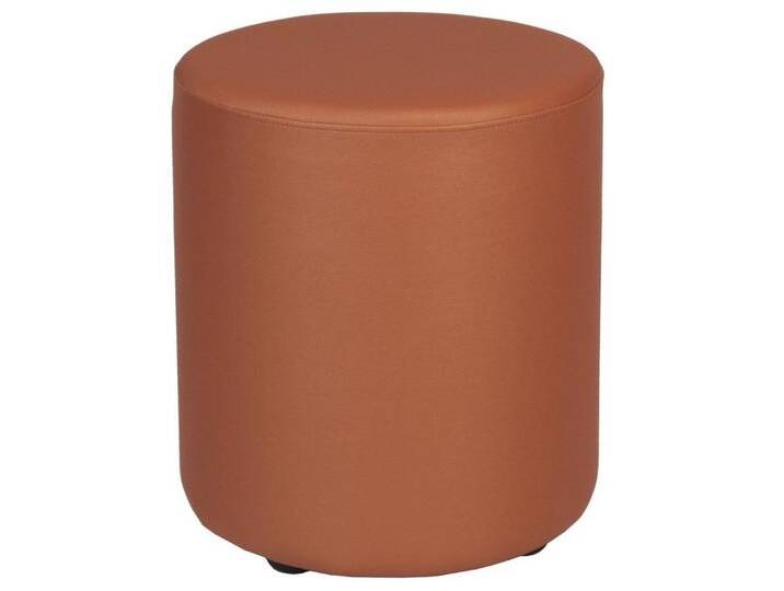 einrichtungsdesign24 Polsterhocker Leichtgewicht Hocker Sitzpouf aus Kunstleder für Kinder & Erwachsene (1 Hocker mit Kunststofffüßen), Kunstleder desinfizierbar und schwer entflammbar von OTTO