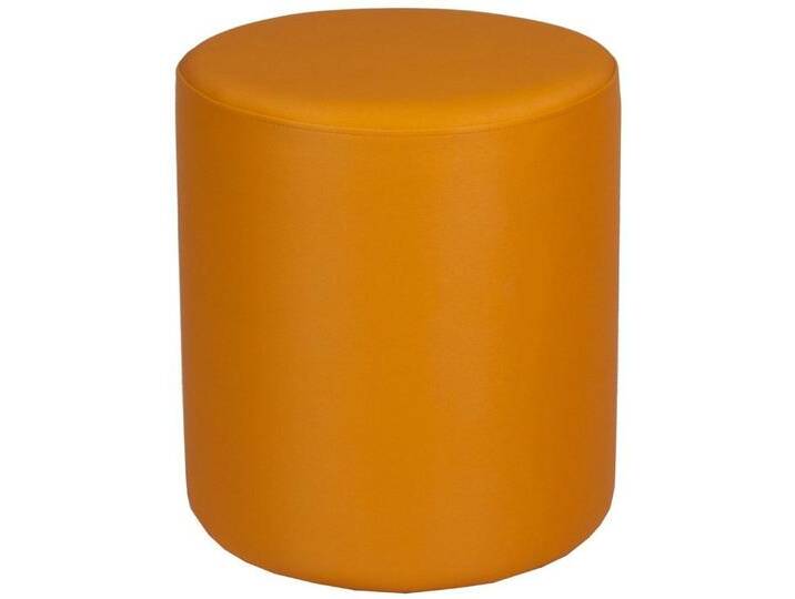 einrichtungsdesign24 Polsterhocker Leichtgewicht Hocker Sitzpouf aus Kunstleder für Kinder & Erwachsene (1 Hocker mit Kunststofffüßen), Kunstleder desinfizierbar und schwer entflammbar von OTTO