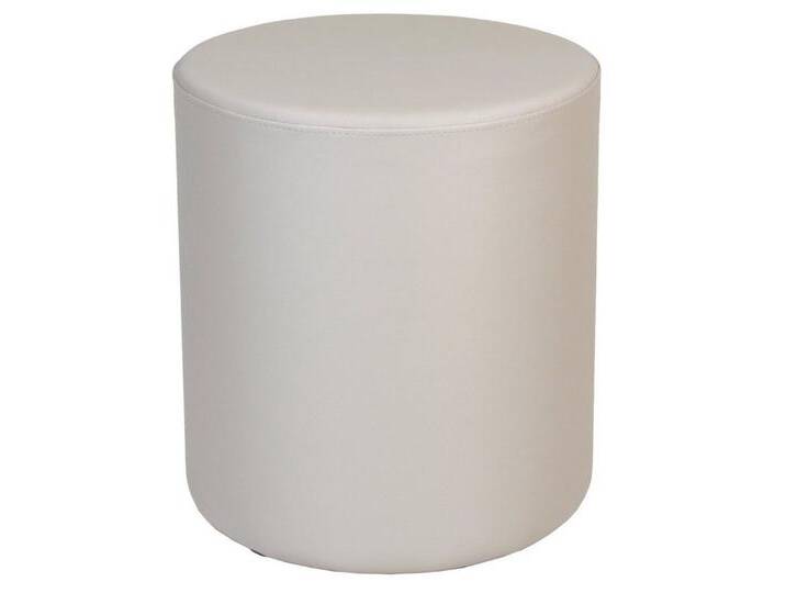 einrichtungsdesign24 Polsterhocker Leichtgewicht Hocker Sitzpouf aus Kunstleder für Kinder & Erwachsene (1 Hocker mit Kunststofffüßen), Kunstleder desinfizierbar und schwer entflammbar von OTTO