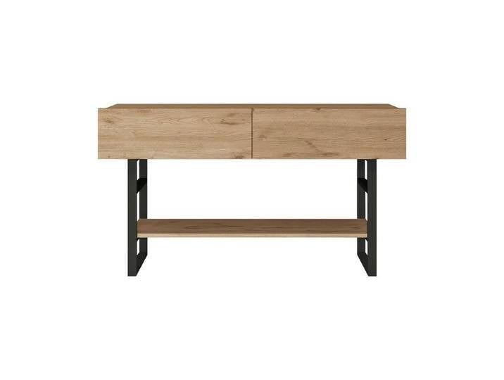 [en.casa] Konsolentisch Lappeenranta 139x43x76cm Eiche/Schwarz von OTTO