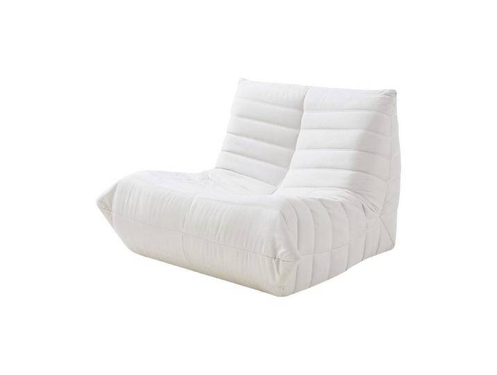 en.casa Sitzsack, »Kodsø« Bodensessel mit Rückenlehne 75 x 90 x 100 cm Mikrofaser Beige, beige, beige von OTTO