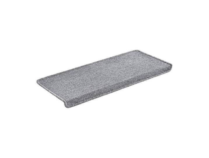 en.casa Stufenmatte, rechteckig, 15er Set Treppenmatten rechteckig 65x24cm selbstklebend Hellgrau, grau, hellgrau von OTTO